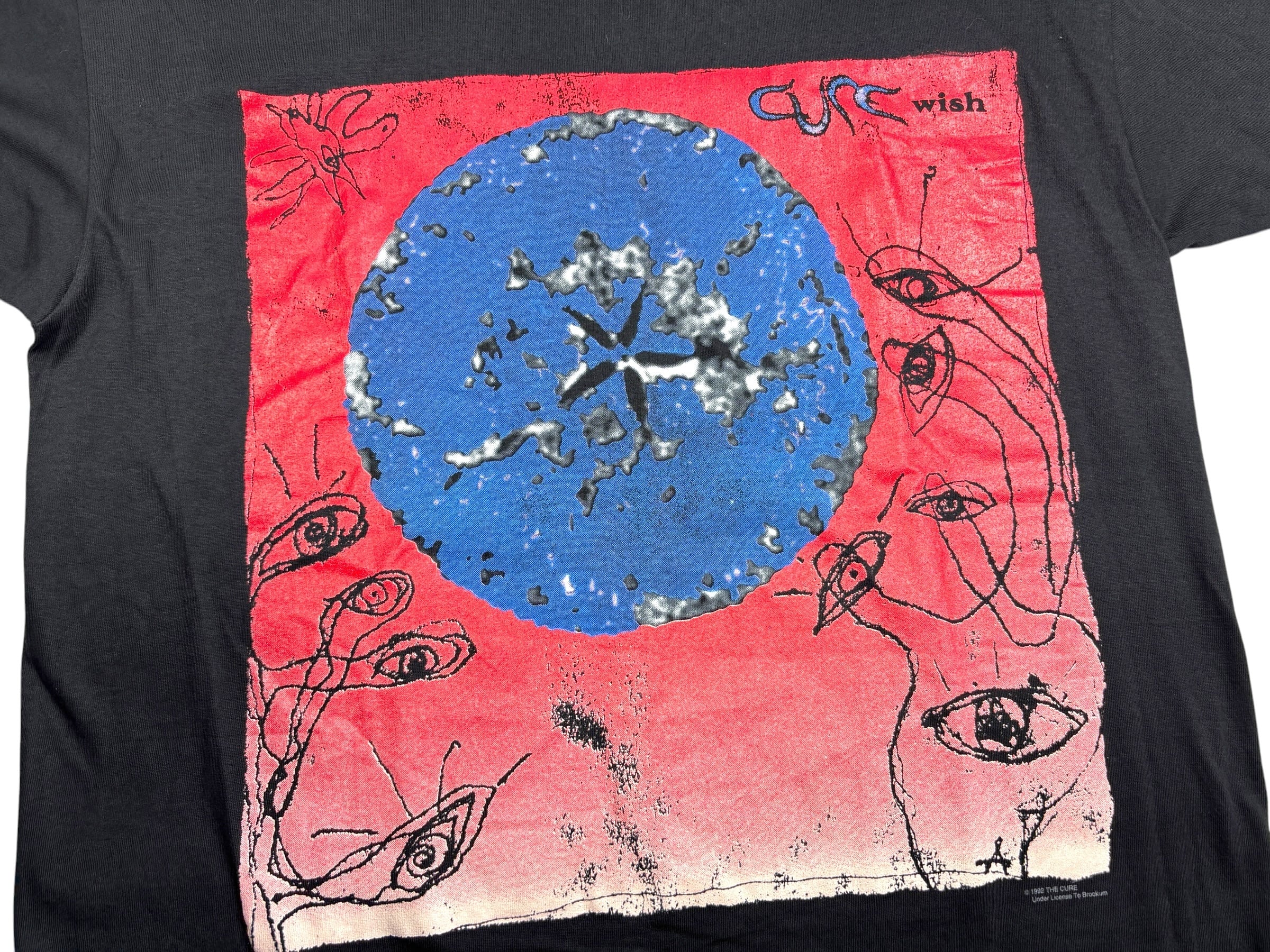 92s THE CURE WISH T-SHIRT BROCKUM made in USA | BLACK BOX STORE