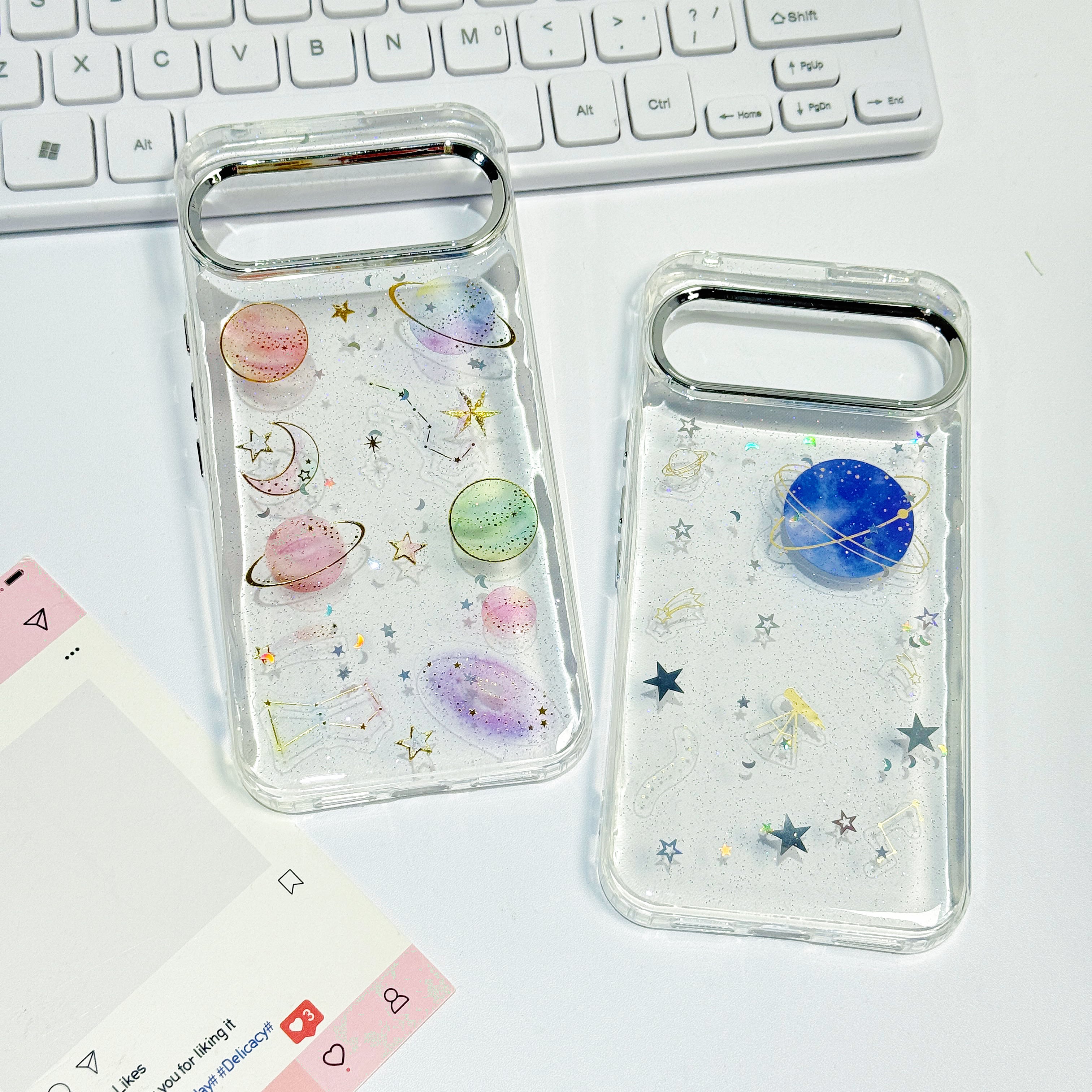 宇宙のきらめき】Google Pixel 10 9 8 7 6 ケース レジン ぷっくり