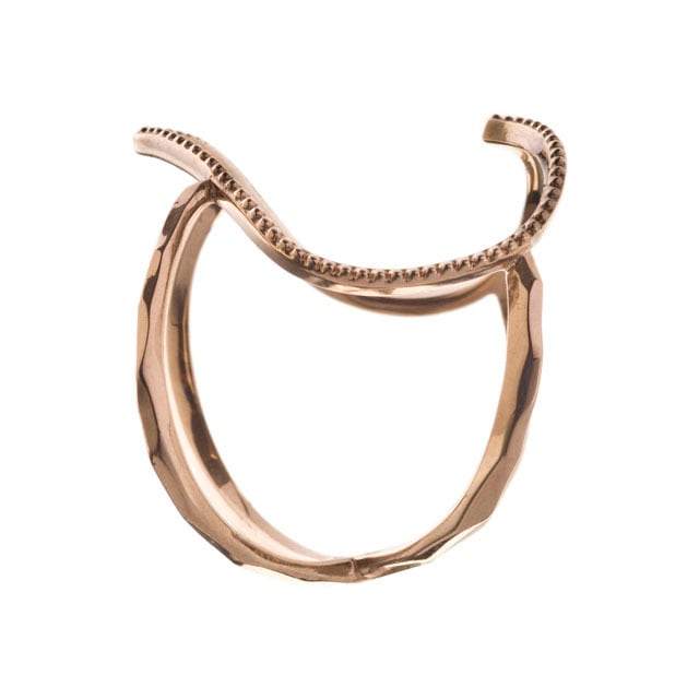 K10 Elenore Jewelry オープンハートリング #13 K10 Open Heart Ring 10金オープンハートリング ELR0001G jewelry