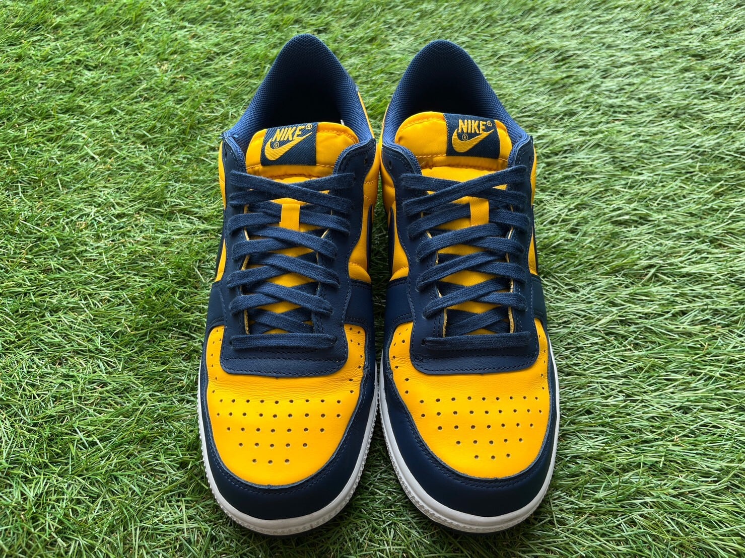 NIKE TERMINATOR LOW UNIVERSITY GOLD AND NAVY/MICHIGAN FJ4206-700