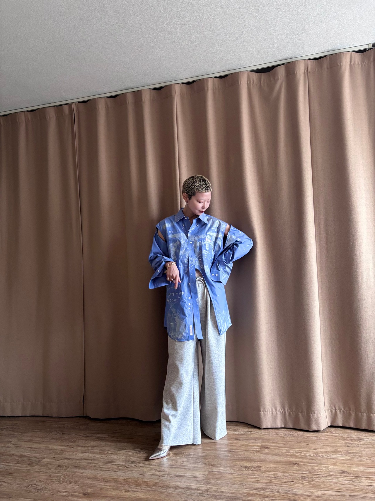 【RE:ART】hand paint remake shirt-4604-3