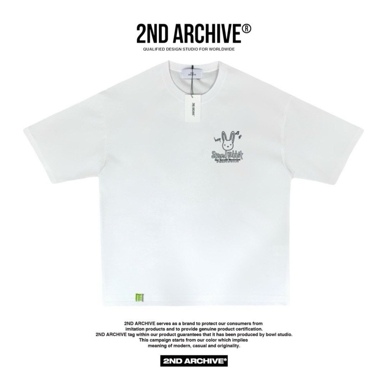 2ND018 2NDARCHIVE Tシャツ 韓国ファッション オーバーサイズ ユニセックス