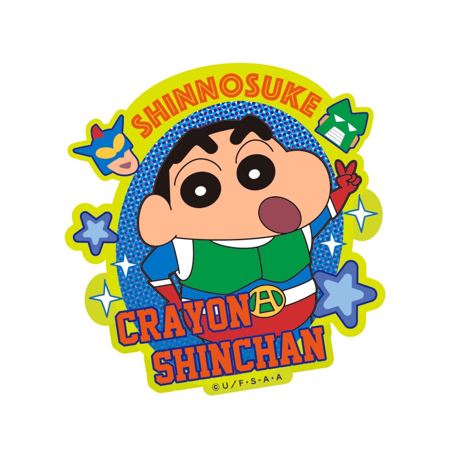 クレヨンしんちゃん 30th キャラクターステッカー 風間くんとシロ