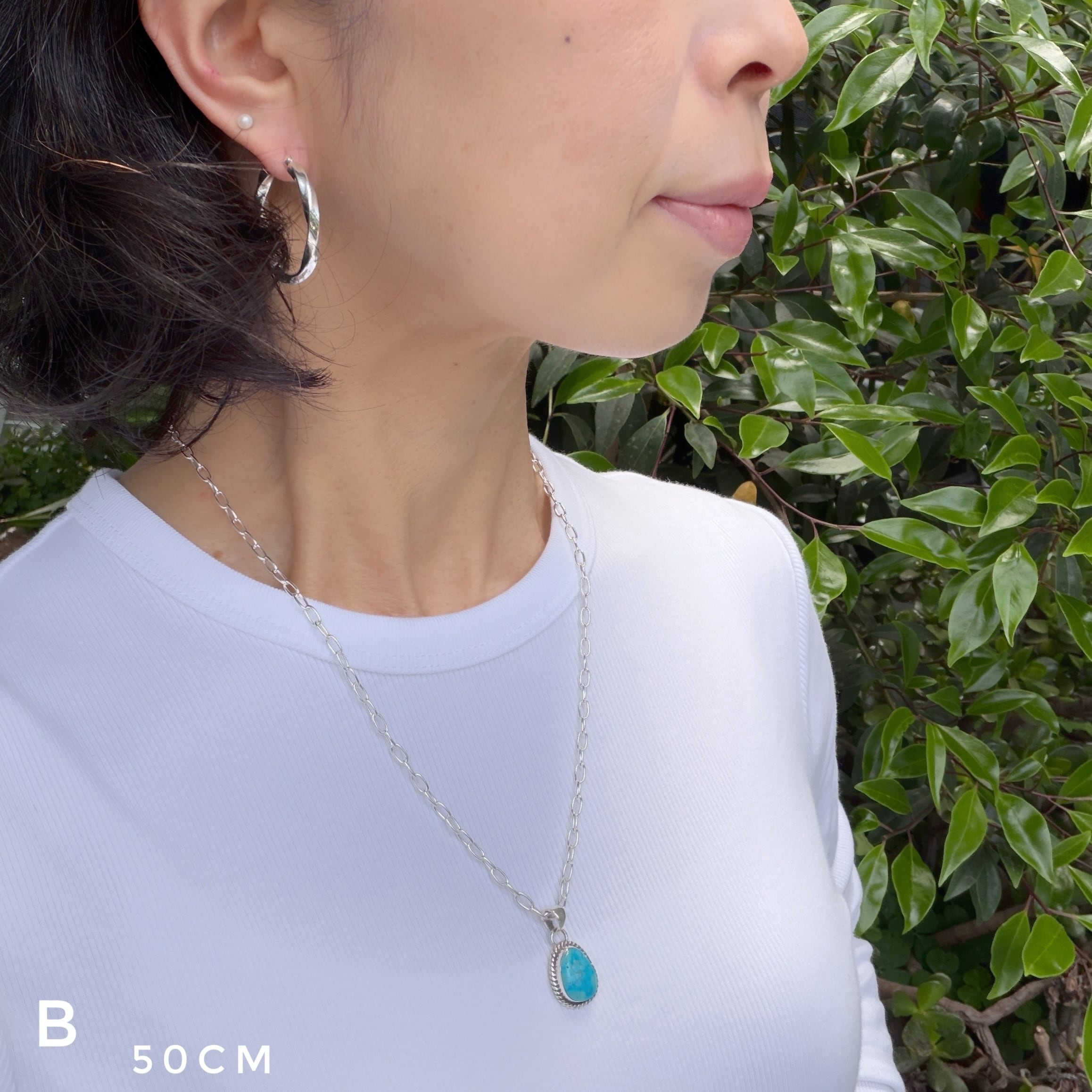 Indian Jewelry 》ALICE JOHNSON作 キングマン ターコイズ ロープ