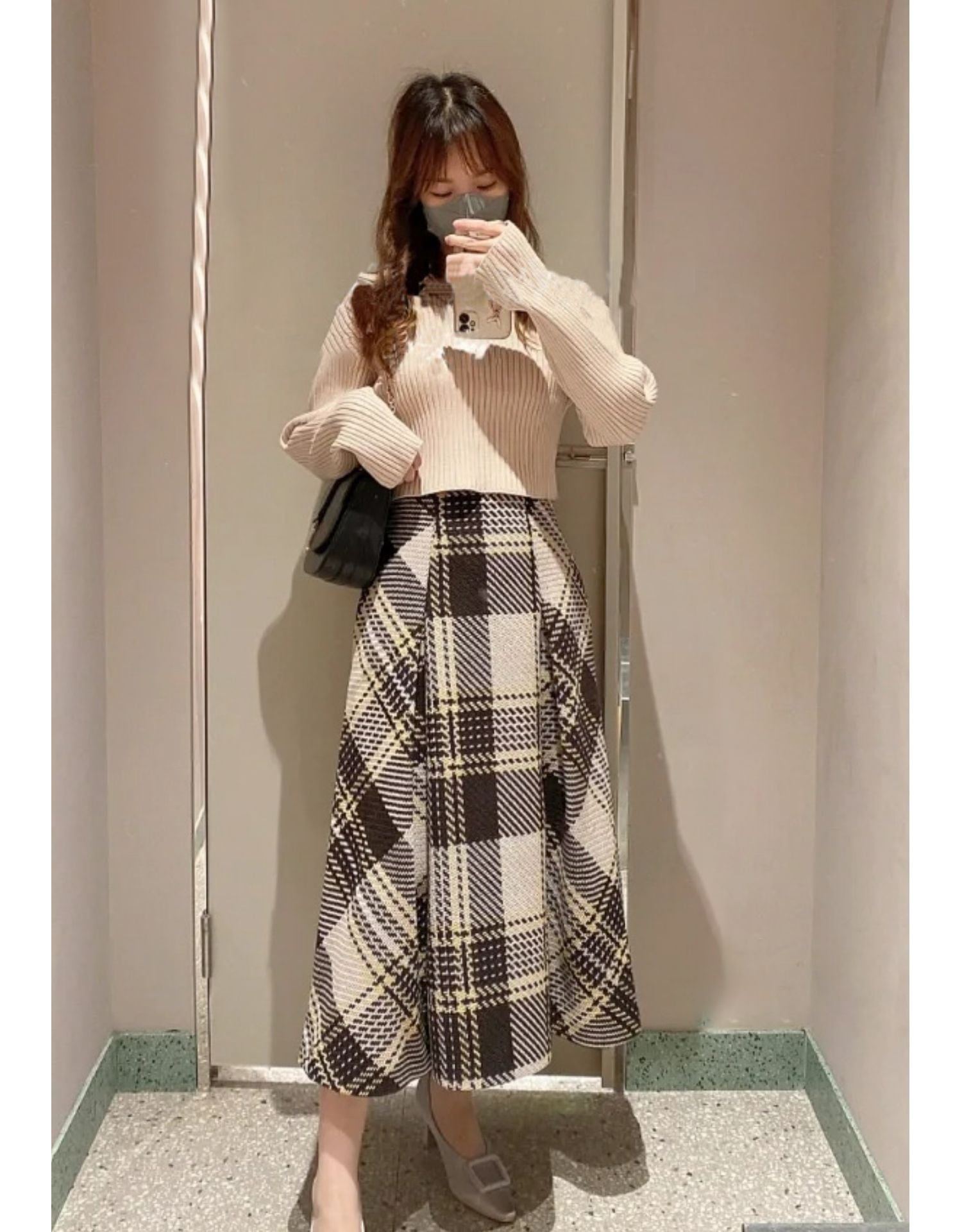 ロービングチェックロングスカート ロービングチェックロングスカート | Pay ID