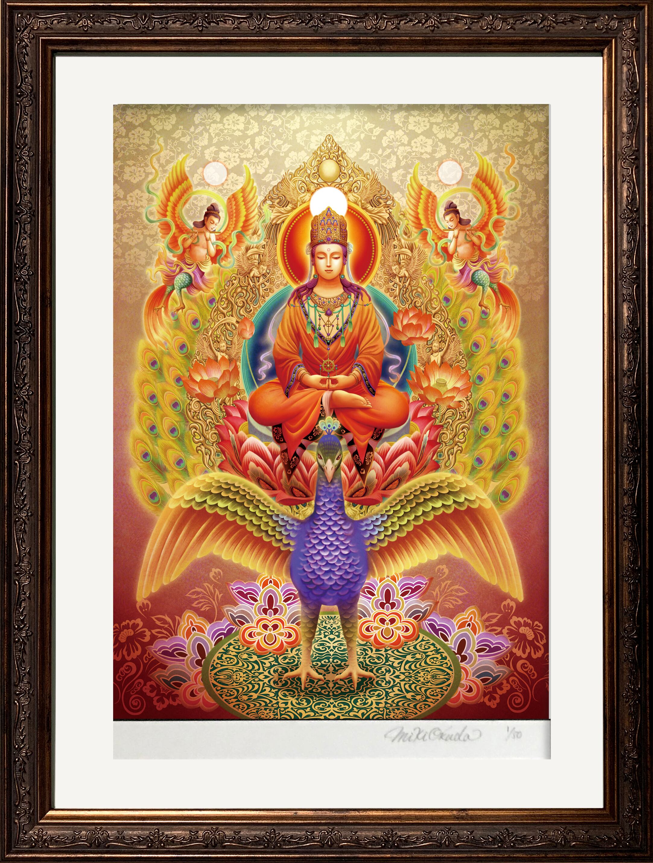 阿弥陀如来 mサイズ 仏画とスピリチュアルアート 奥田みき 観稀舎 阿弥陀如来 mサイズ 仏画とスピリチュアルアート 奥田みき 観稀舎