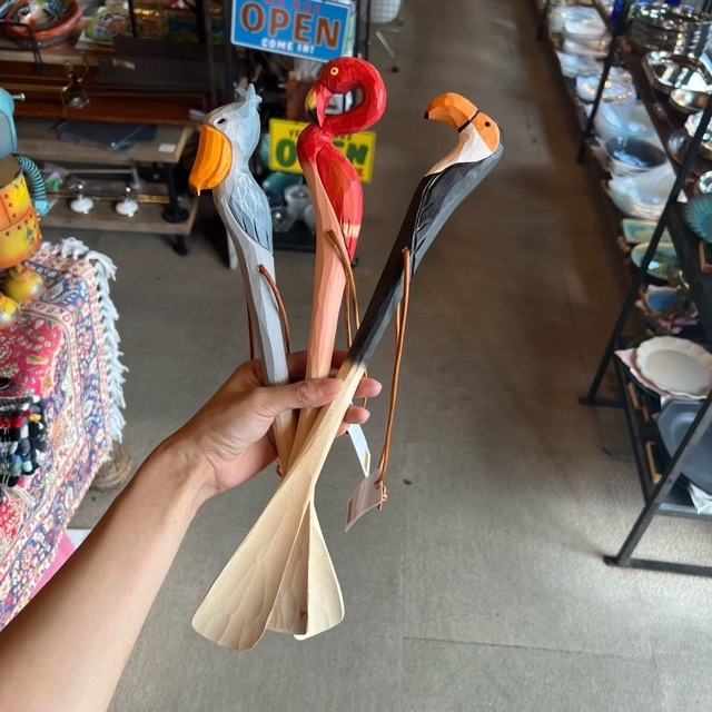 DULTON BIRD SHOEHORN　3Type　ダルトン　鳥の靴ベラ　３種　鳥　靴ベラ　Foot　ヘラ　靴　Shoes　フラミンゴ　オオハシ　ハシビロコウ FLAMINGO　SHOEBILL TOUCAN
