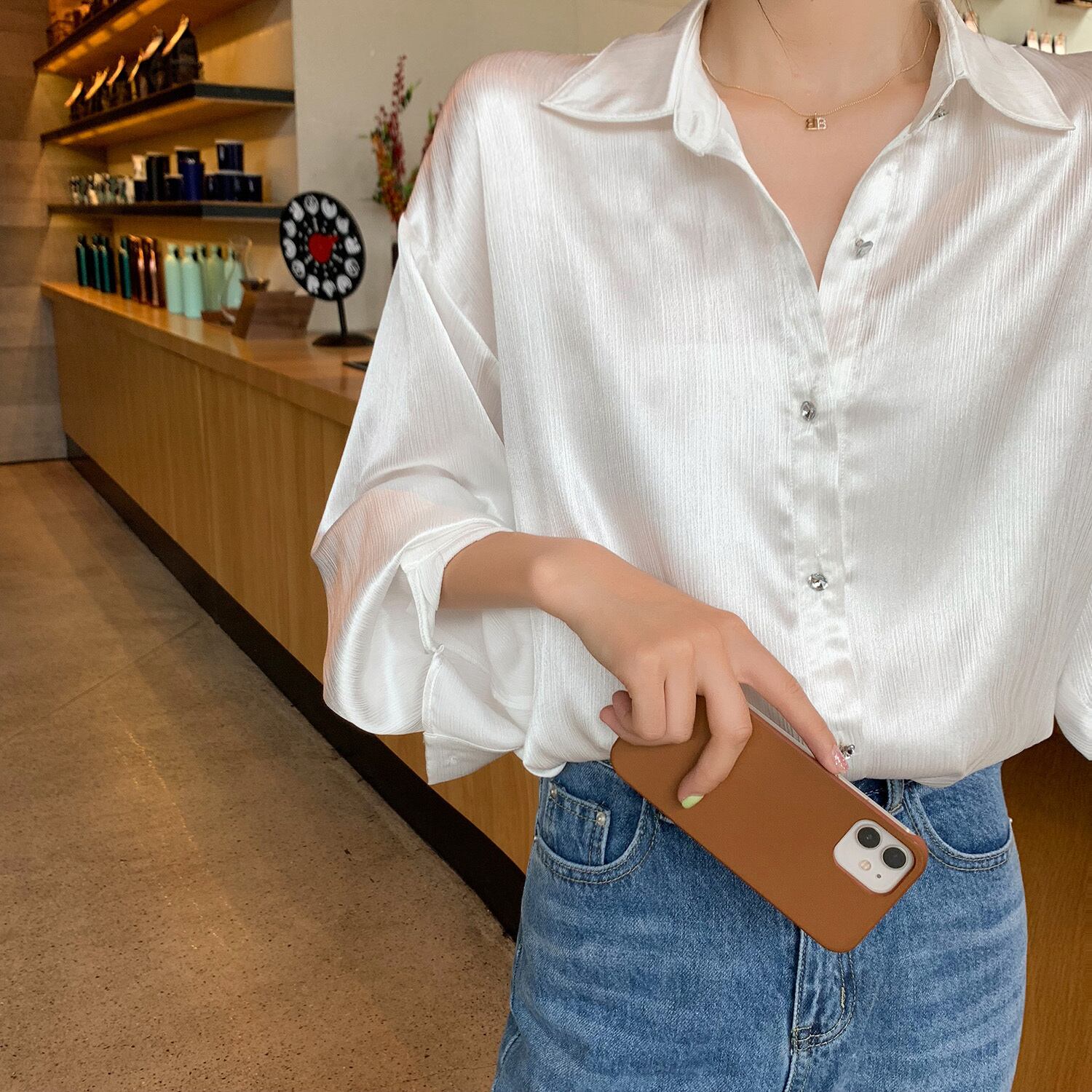 カジュアルシャツ ロング 6Du_Shop_Women1611851740