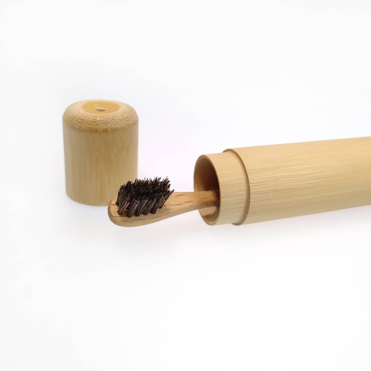 N h e s . bamboo （竹製 歯ブラシケース）麻袋付き | nhes8739