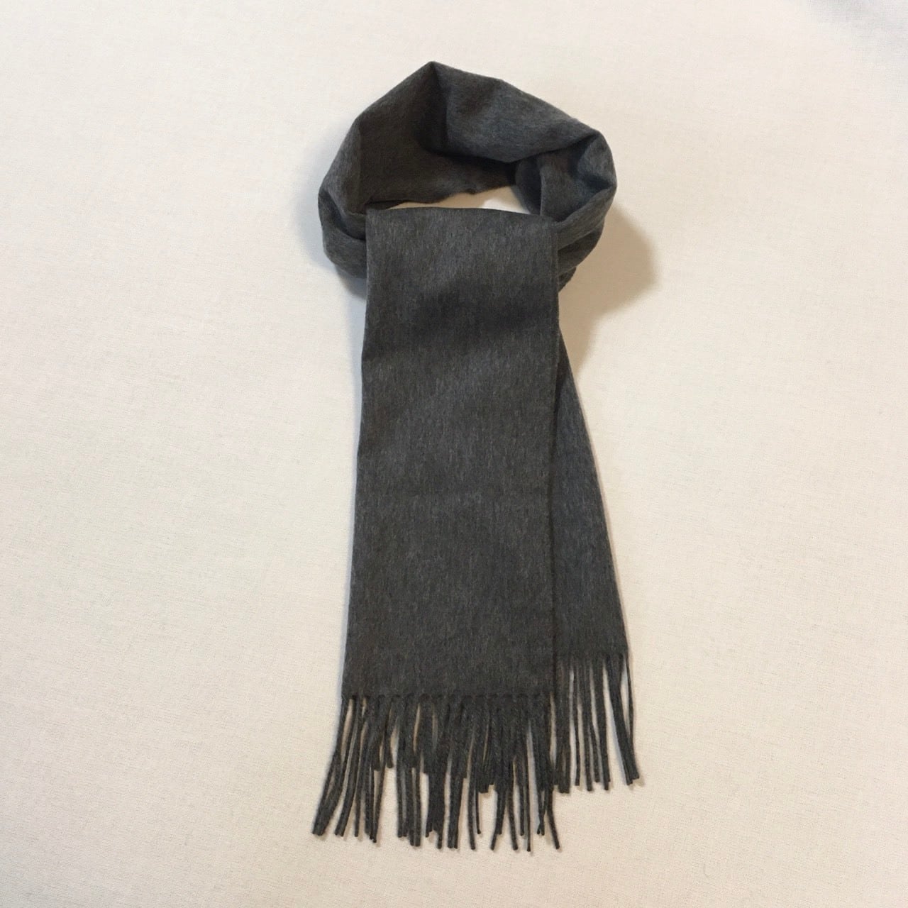 カシミヤマフラー チャコールグレー | クルーズ・インターナショナル