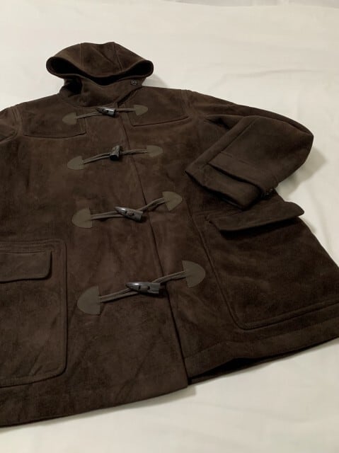 Eco Fur Lining Micro Suede Short Duffle Coat