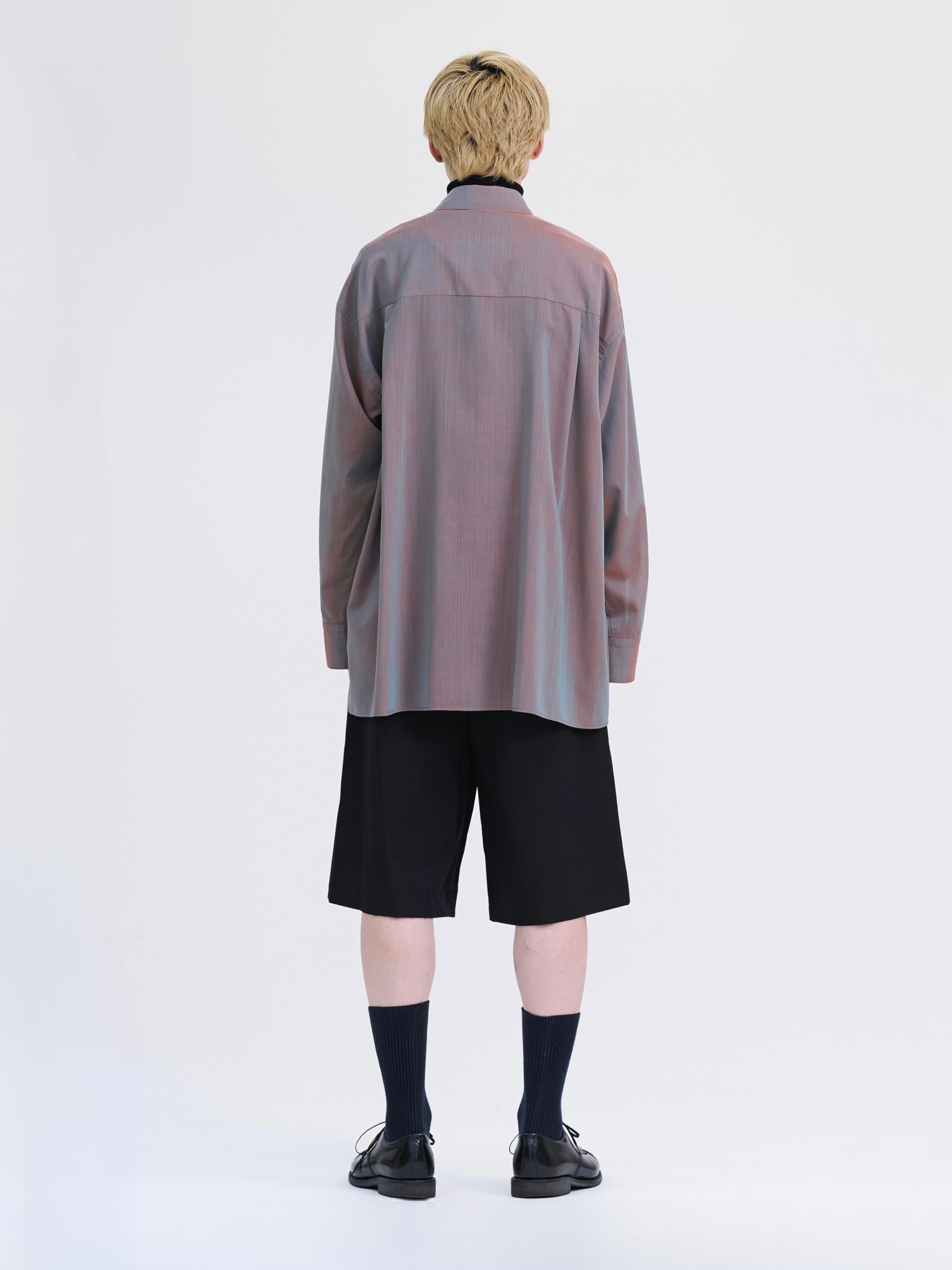 OVERSIZED CHAMBRAY SHIRT【GREIGE】 | lapiis 