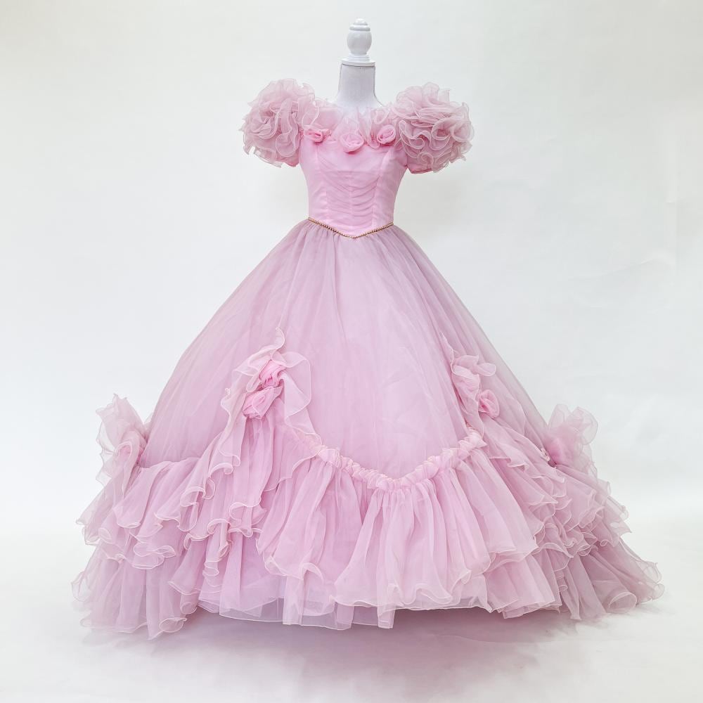 中古 カラードレス ベビーピンク 9号程度 小林英子 EIKO KOBAYASHI 