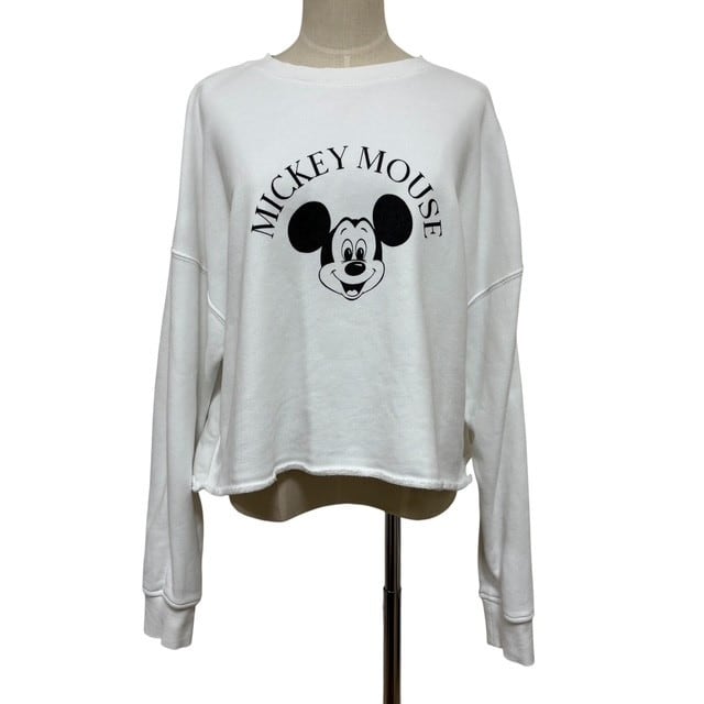 中古 +81 BRANCA × ROSE BUD 別注 スウェット クリーニング済み ディズニー 白 レディース フリーサイズ