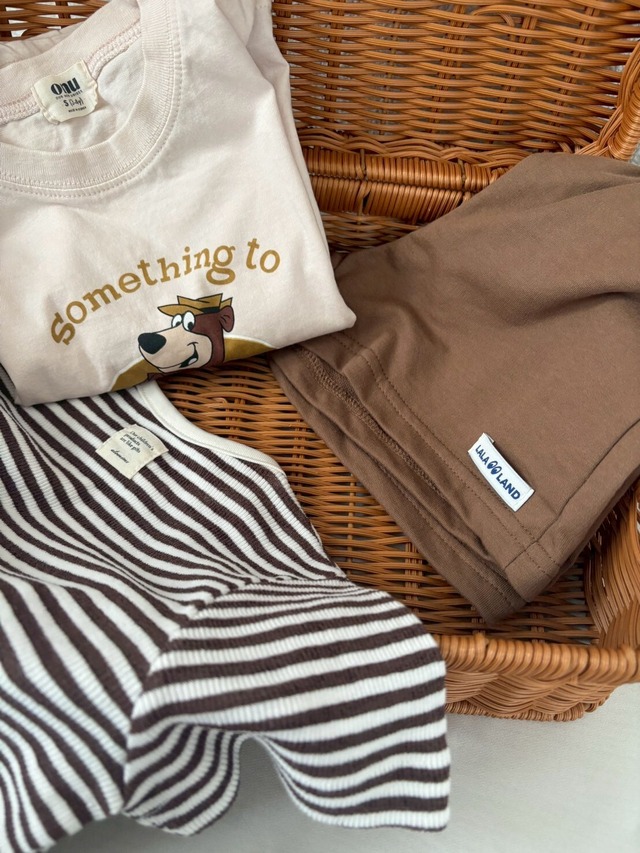 Mﾗｽ1《即納》送料無料 【onu】Something bear T
