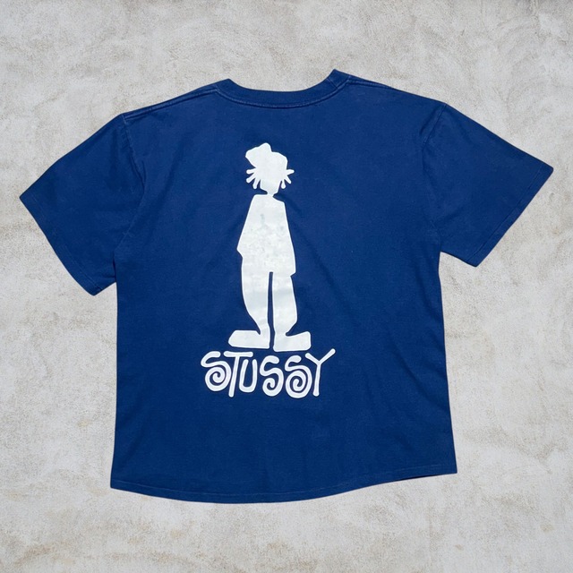 00’s old stussy Shadow Man Design Tee “シャドーマン” 【高円寺本店】