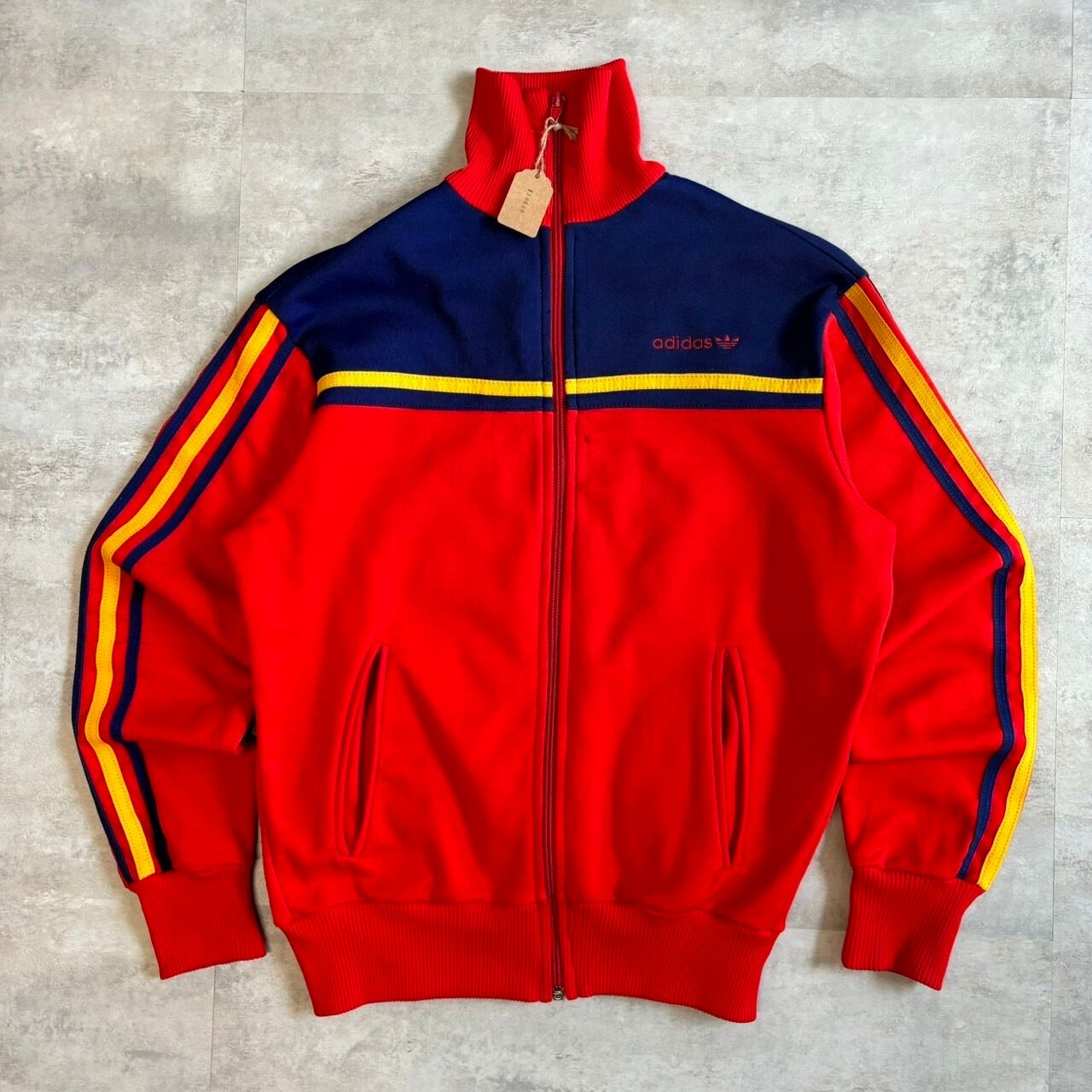 adidas 80s vintage トラックジャケット 高襟 No.1343