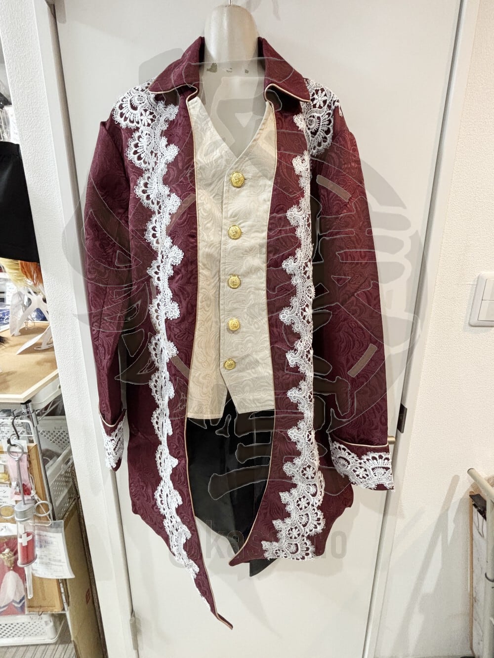 クラシカルテールコート ワインレッド