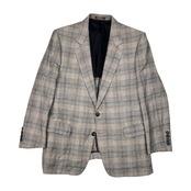 リネン シルク混 GIVENCHY ジバンシィ チェック 背抜き テーラードジャケット 96-86-170 メンズ