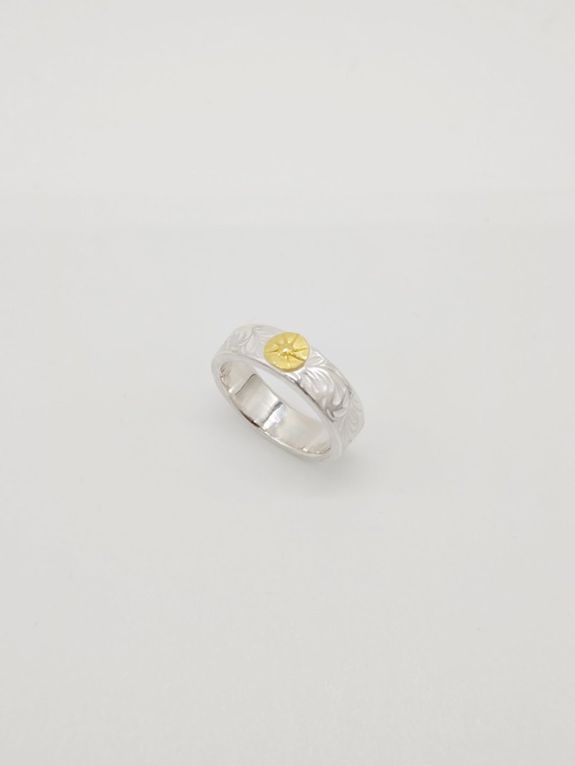 STUDIO T&Y RC03-K2402 KARAKUSA Ring S with Gold Point S