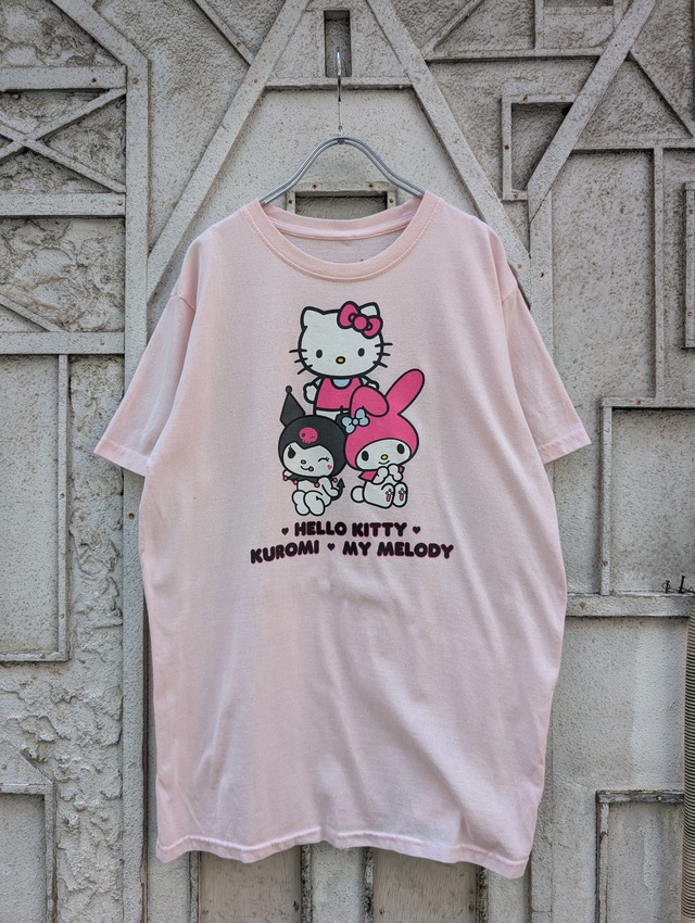 "ハローキティー&クロミ&マイメロディ" print tee