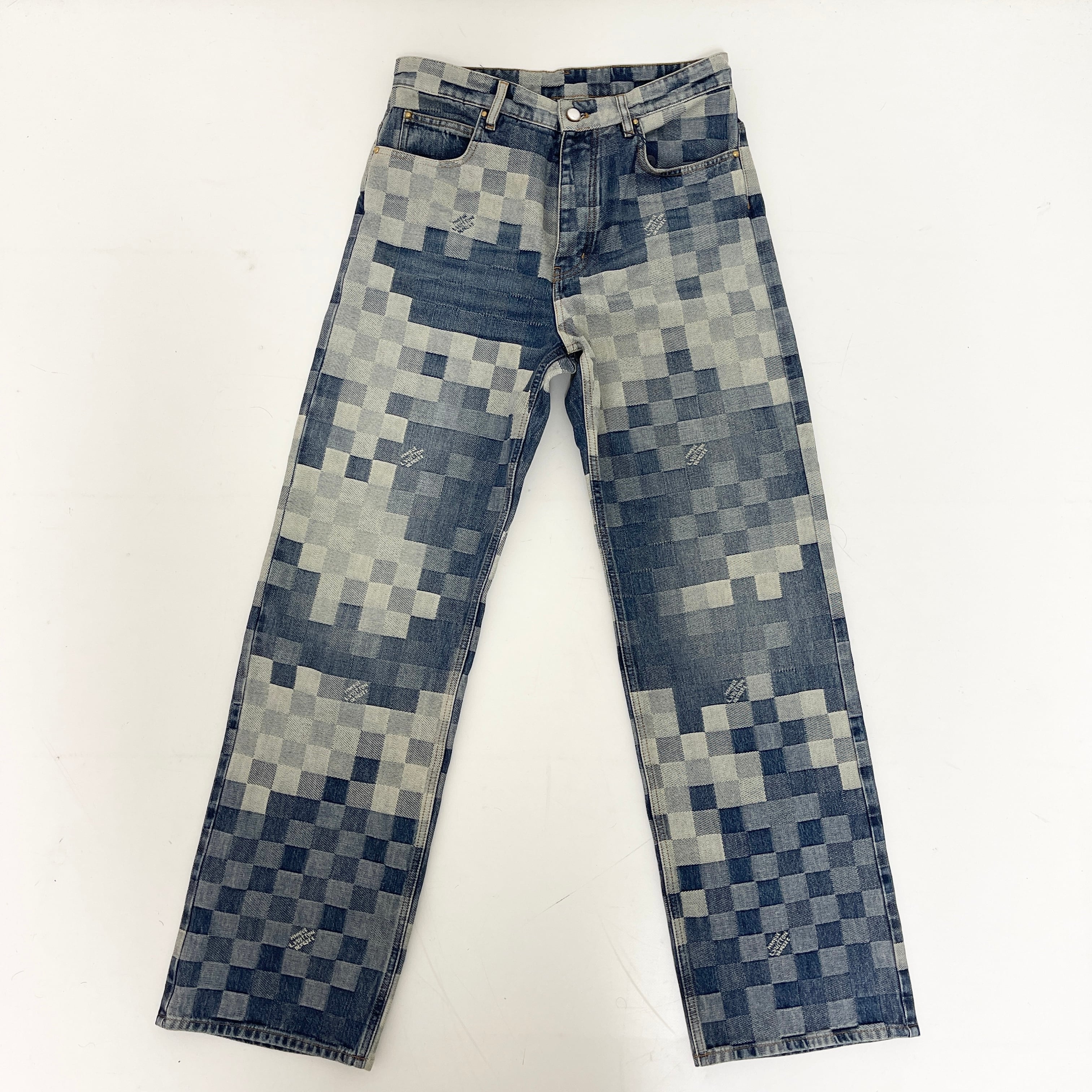 27 日本入荷3着のみ ダミエデニムスケートパンツ ルイヴィトン 