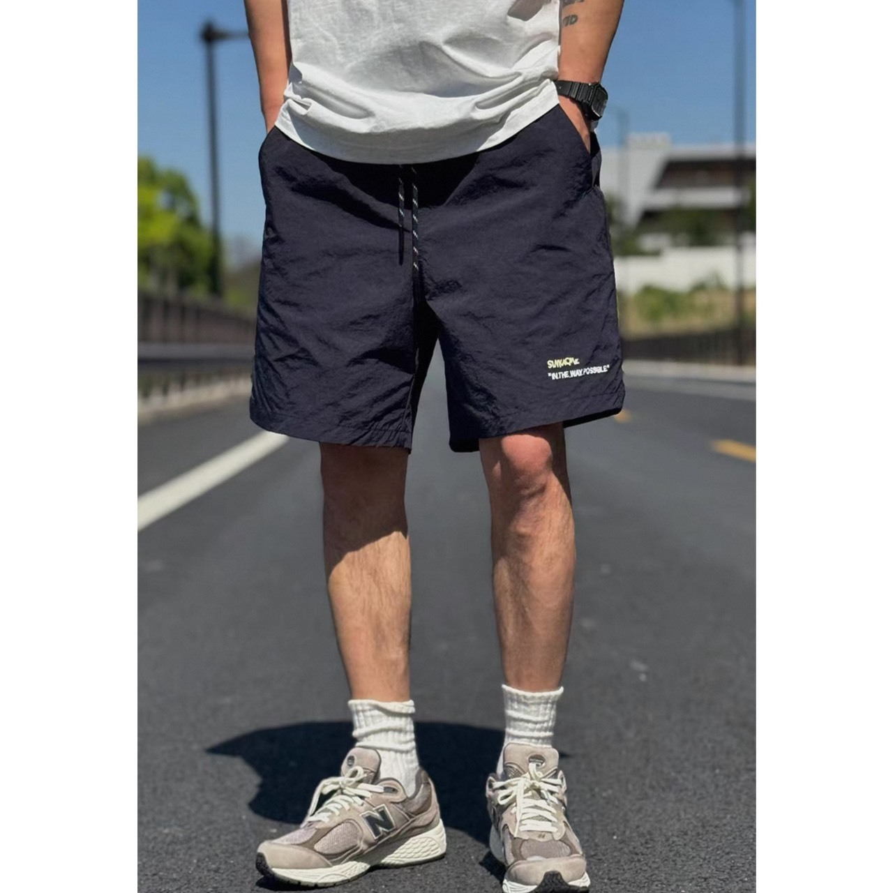 Logo embroidered easy shorts 1431 - 3