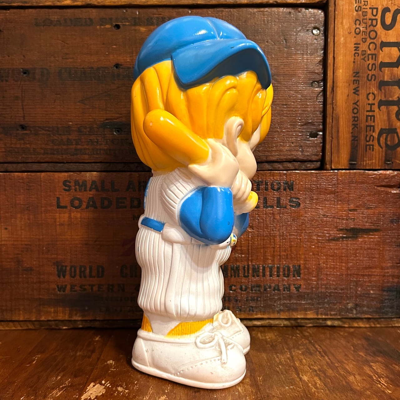 1973 Russ Berrie BASEBALL BOY 野球 ヴィンテージ 貯金箱 コインバンク