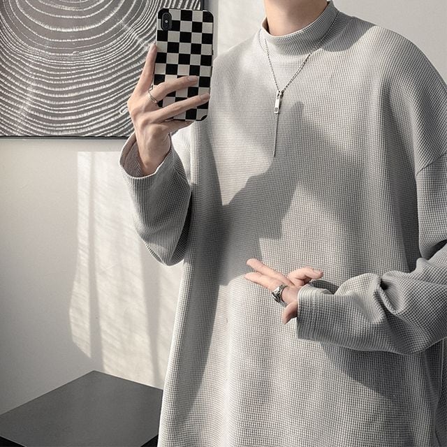 【レイヤードセット販売】ロンTとタートルネックニット レイヤードセット販売】ロンTとタートルネックニット