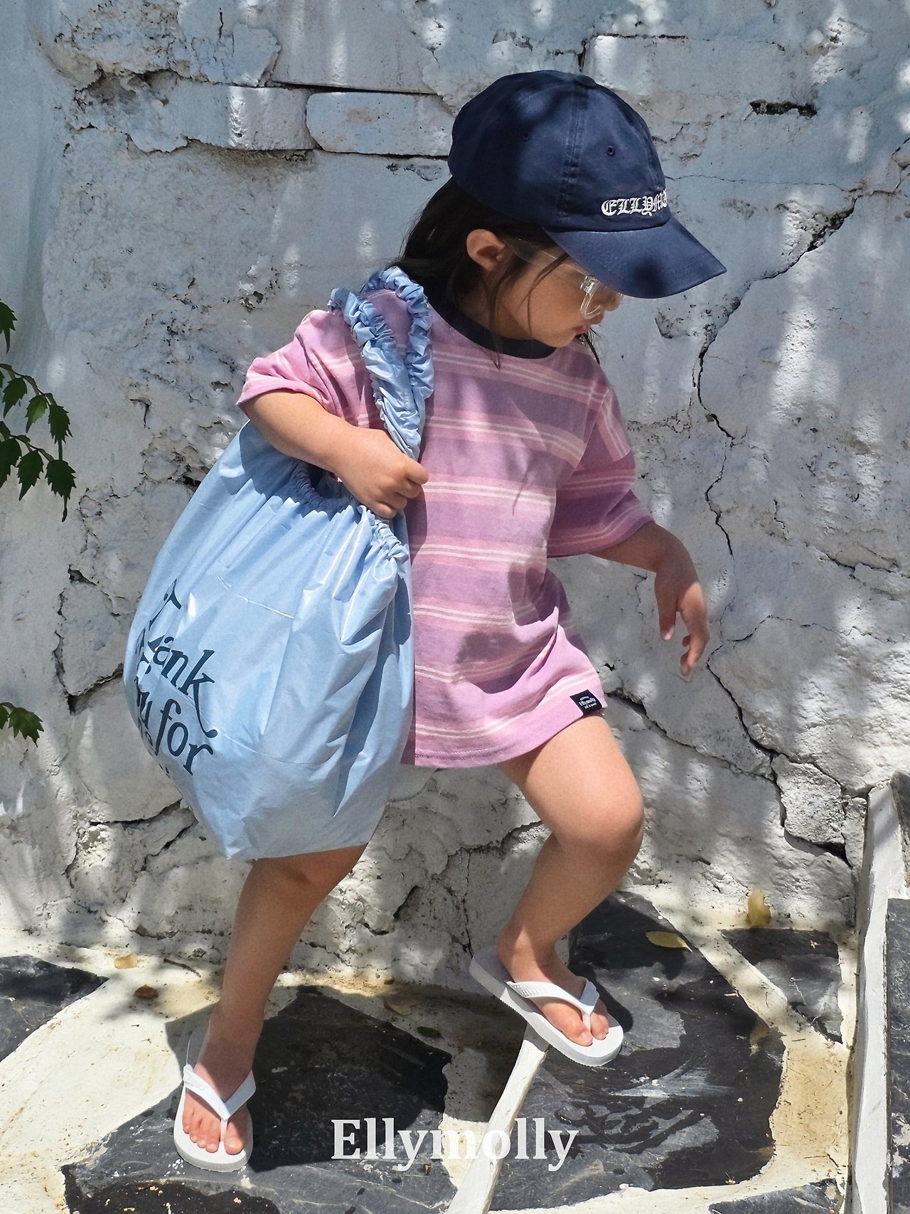[ELLYMOLLY] Washed ST Boxy Tee (13/15/17/19) / [엘리몰리] 워시드ST박스티 (13/15/17/19)