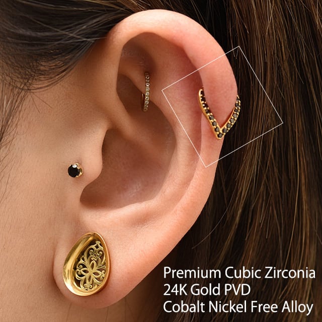 ロブ ヘリックス 16G ゴールド カーブ ティアドロップ ノンニッケル