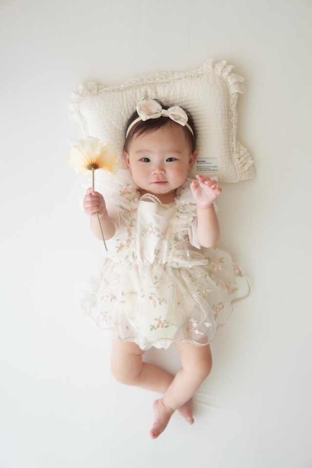 即納flower tulle rompers 3color 一部お取り寄せ