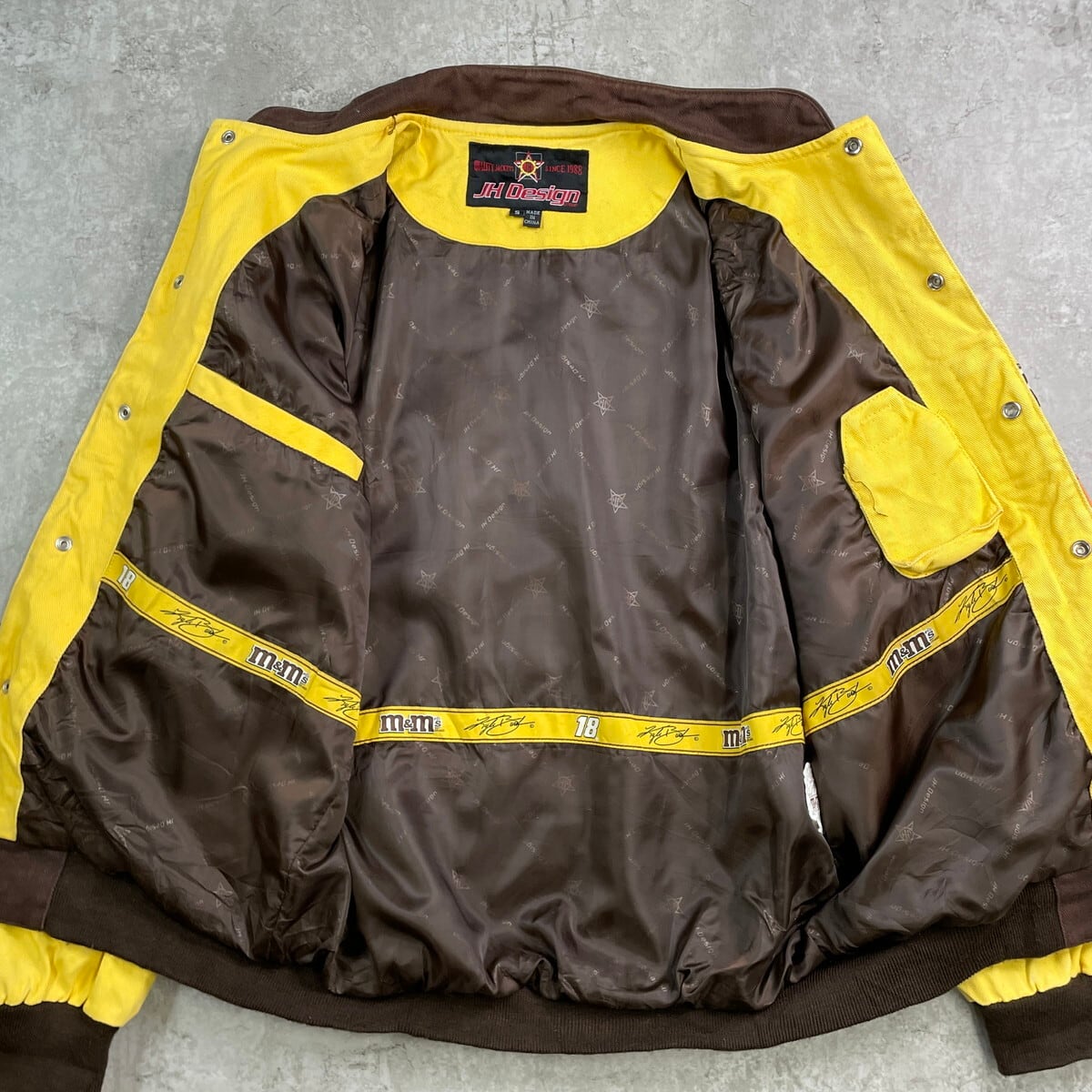 m&m's 企業ロゴ刺繍 レーシングジャケット メンズM相当 レディースM