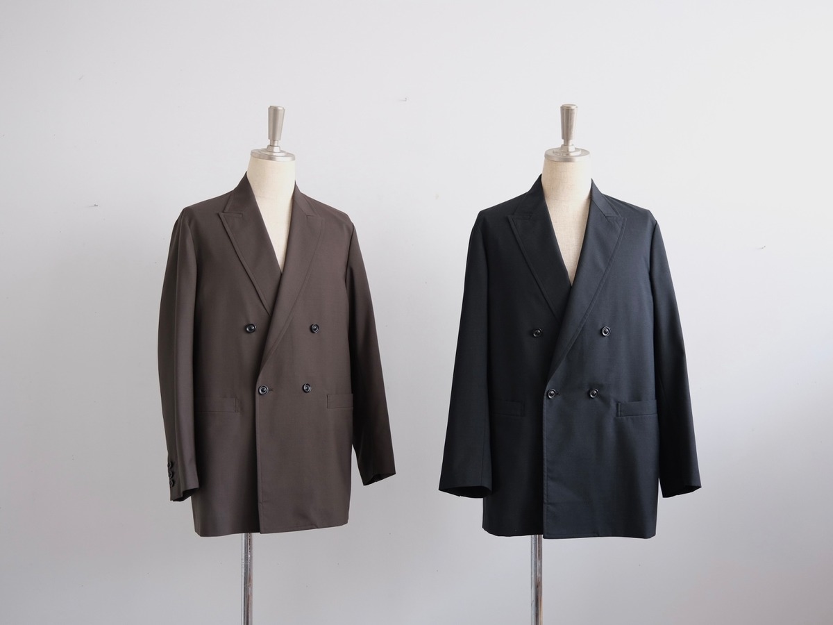 ULTERIOR” SUPER FINE WOOL TROPICAL DB JKT “ | Lapel online store