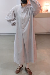 Marimekko floral print lavender gray dress