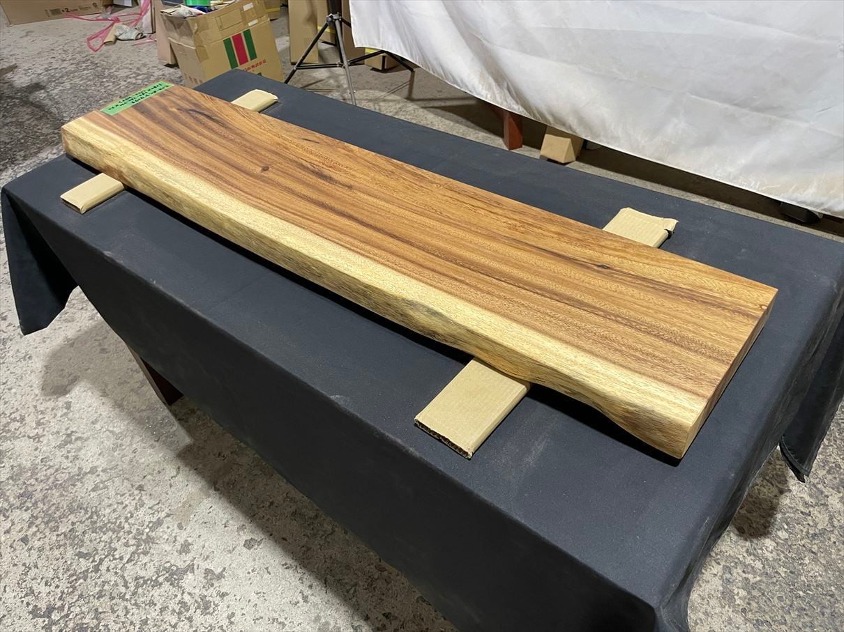 モンキーポッド4074 一枚板無垢 乾燥材 1280x240-260-230x50mm