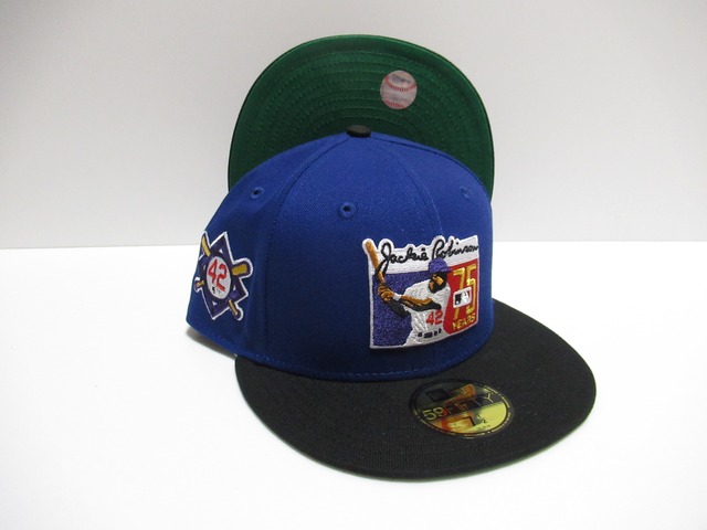 Exclusive NEW ERA 59fifty　Jackie Robinson　ジャッキー・ロビンソン　Dark Royal×Black