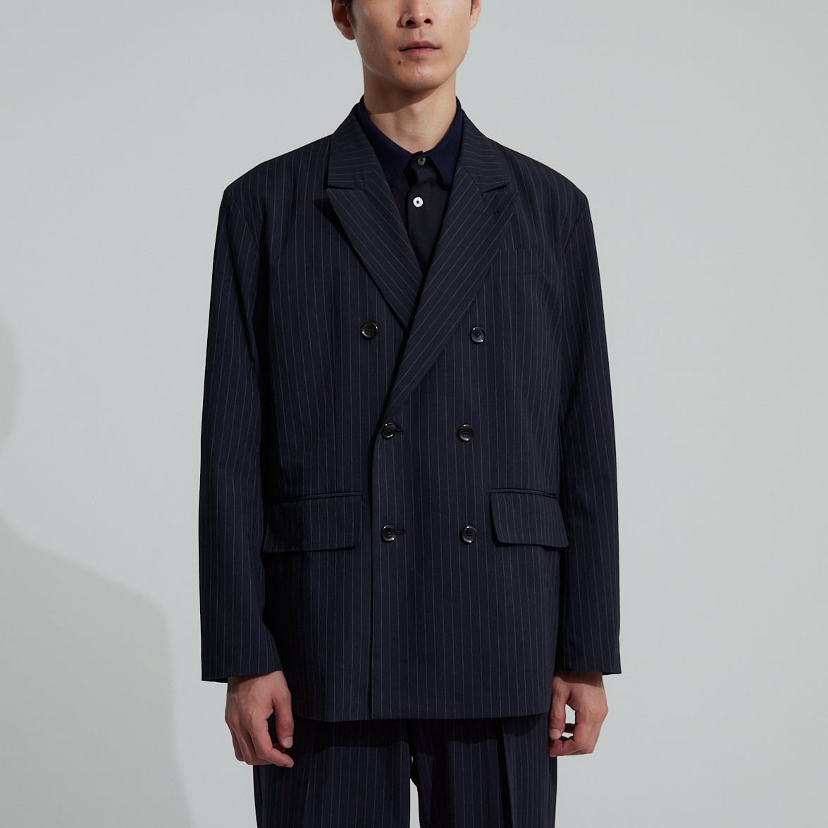 PIN STRIPE W-BREASTED JK / ピンストライプダブルブレストジャケット