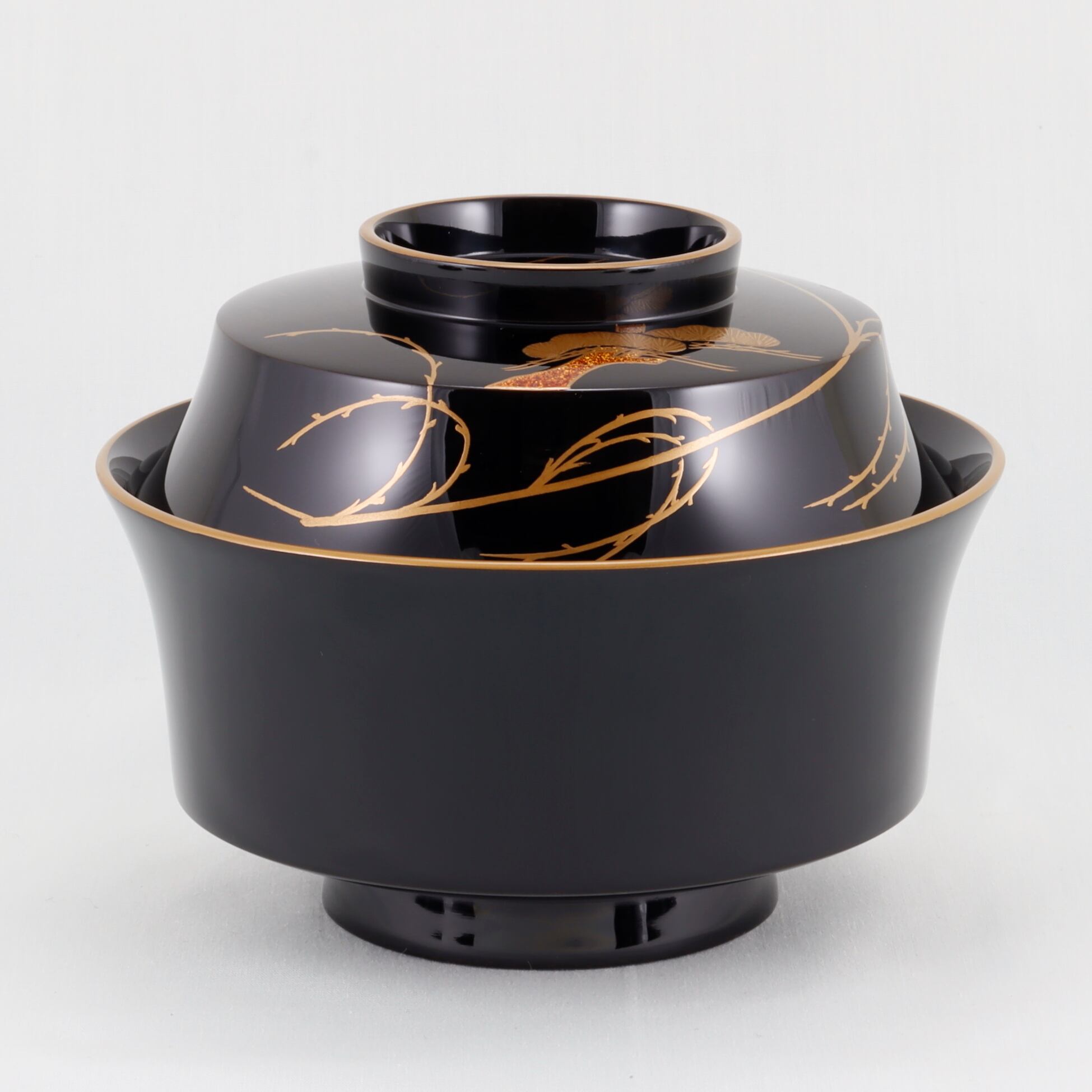 1300 輪島塗／煮物椀／角形／柳に五清蒔絵 | 輪島塗 加藤漆器店 公式