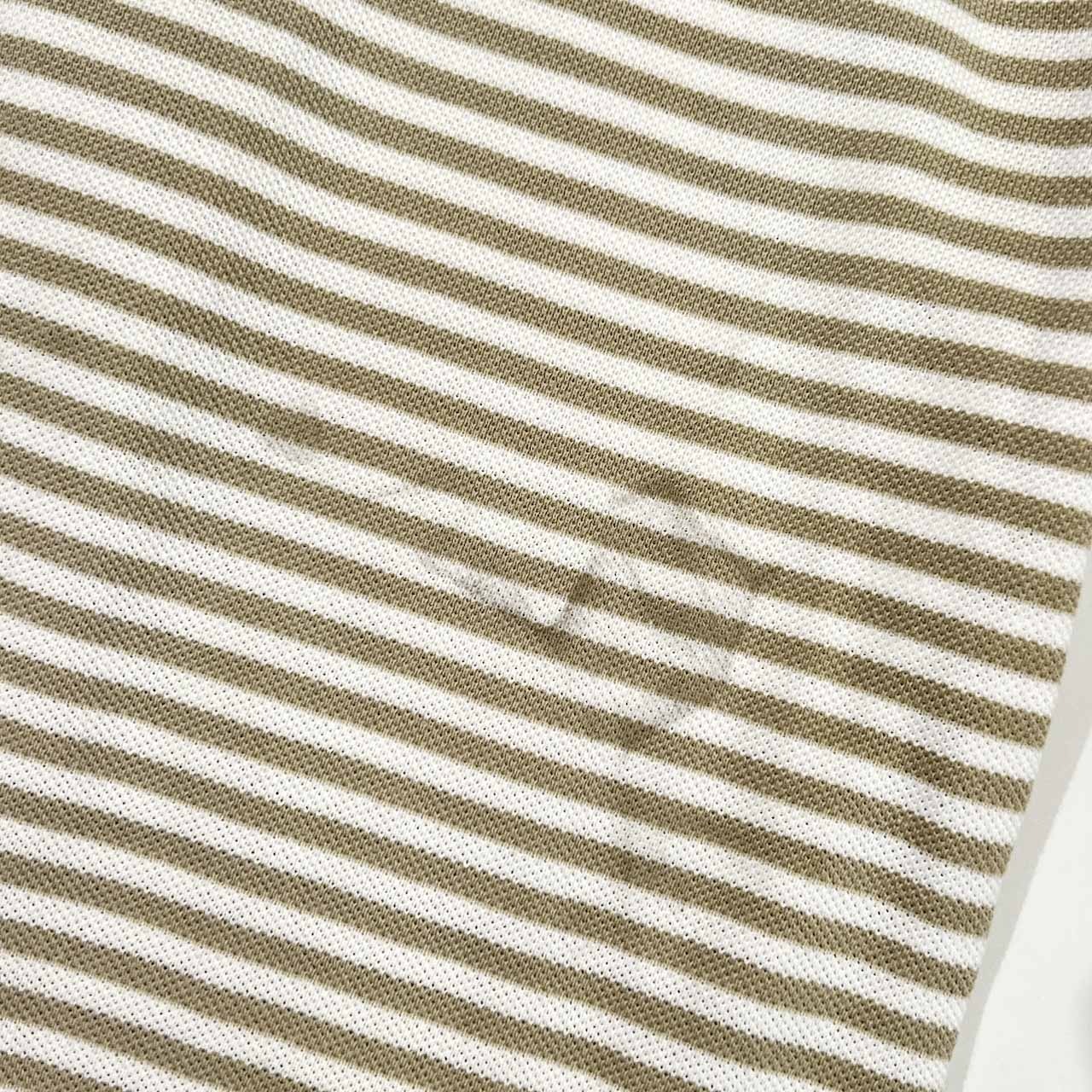 70s 80s CHEMISE LACOSTE シュミーズ ラコステ ボーダー 鹿の子 半袖 ポロシャツ/メンズ ビンテージ