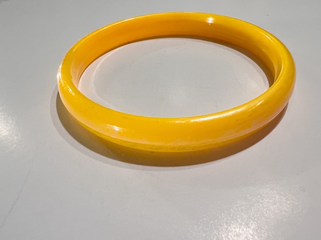 Vintage yellow × aurora bangle ( ヴィンテージ イエロー × オーロラ バングル )
