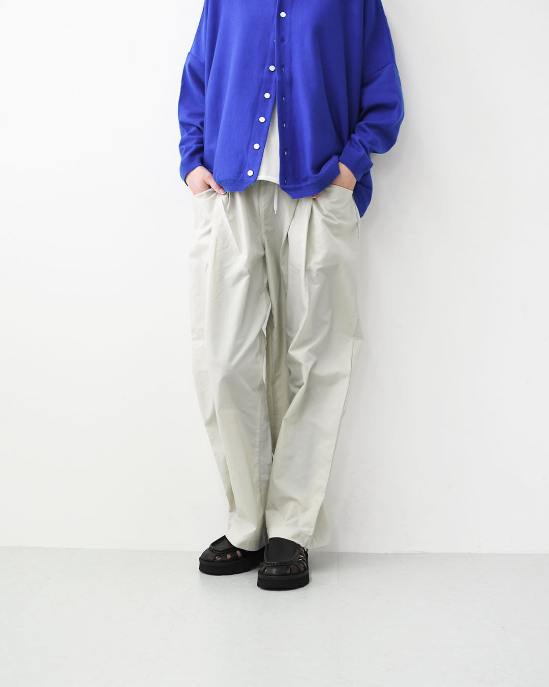 DANTON [ダントン] W Stunner Nylon 2tuck Easy Pants [DT-E0274SNY