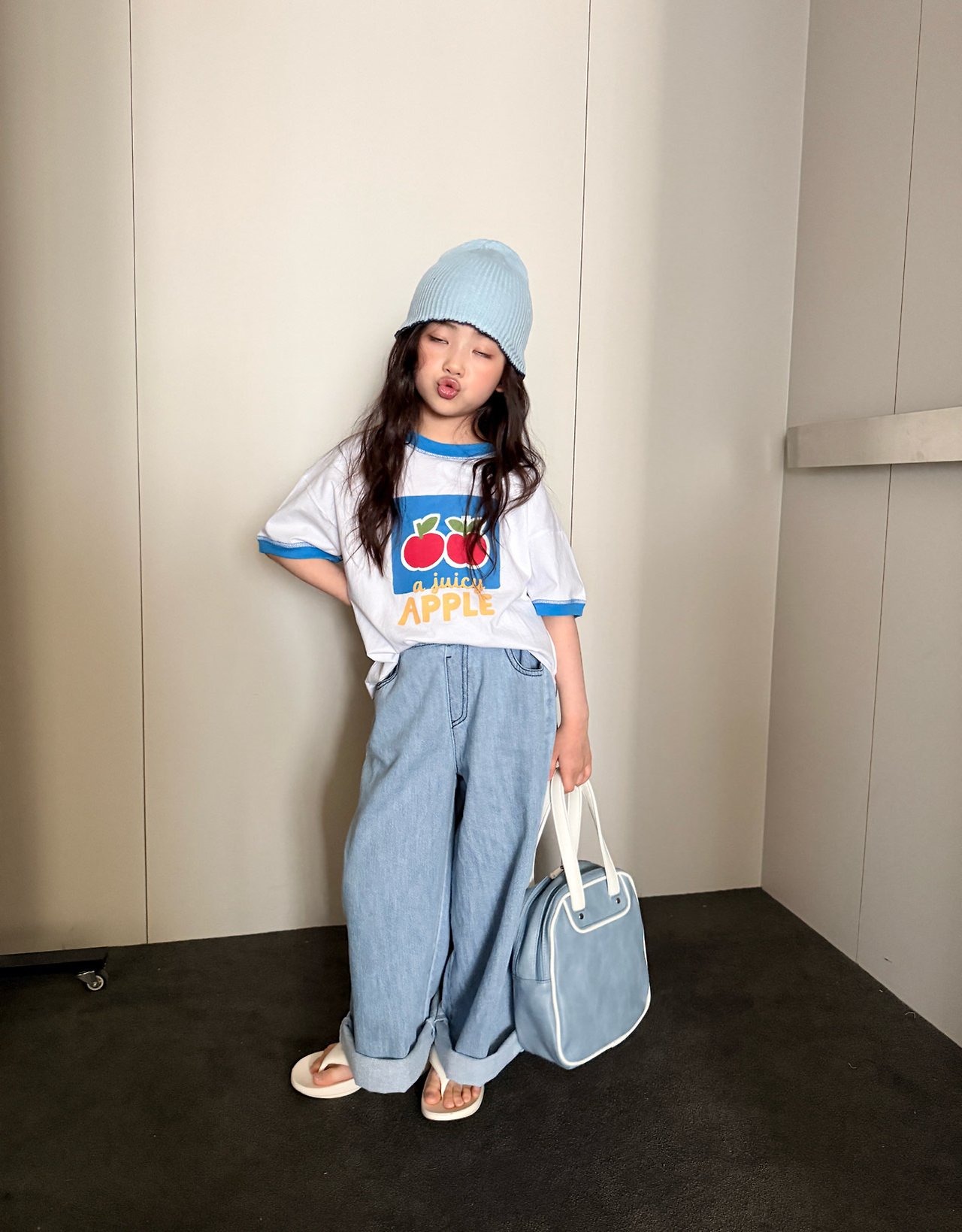[COMMA] Linen Wide-Leg Denim Pants / [콤마] 린넨와이드청바지