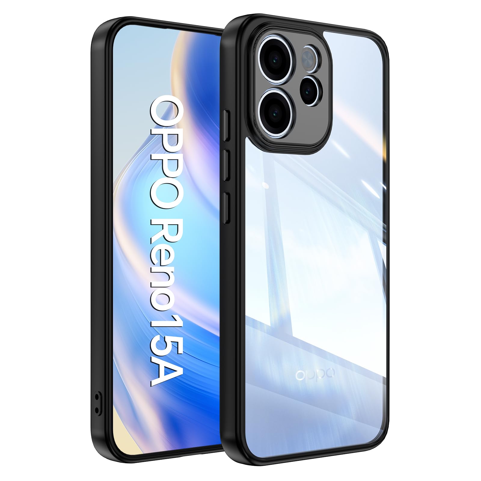 Voltup スマホケース OPPO Reno15 A 専用 クリアバックプレート 黄ばみ防止 指紋防止 軽量 耐衝撃