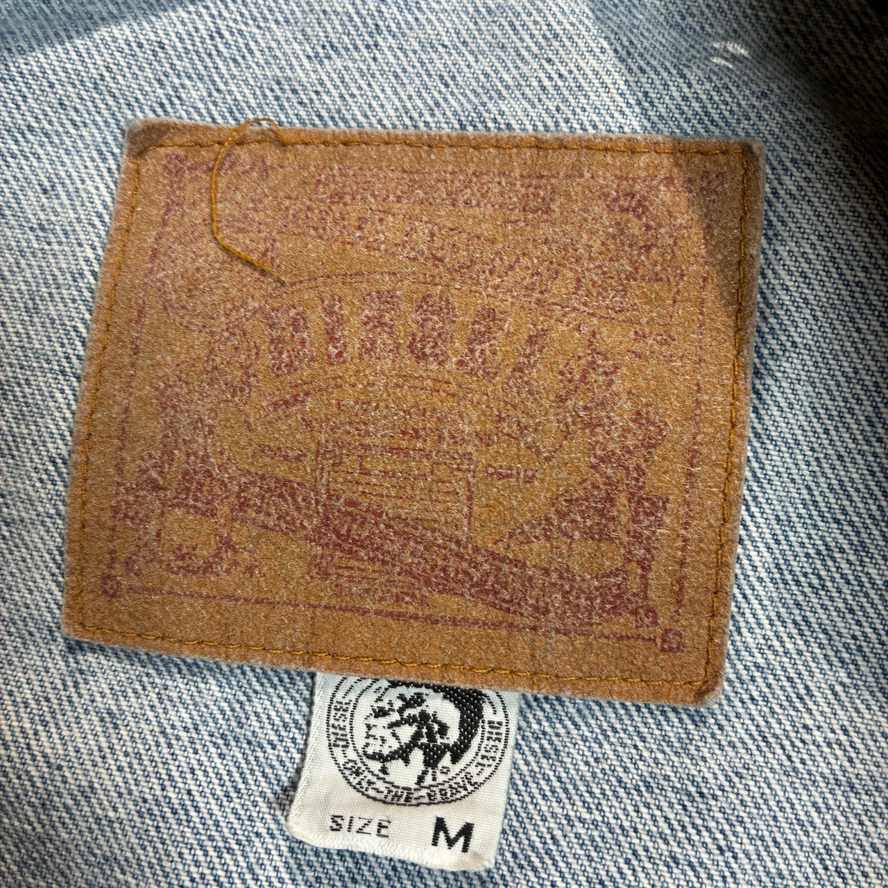 DIESEL デニムジャケット 短丈 アイスブルー M