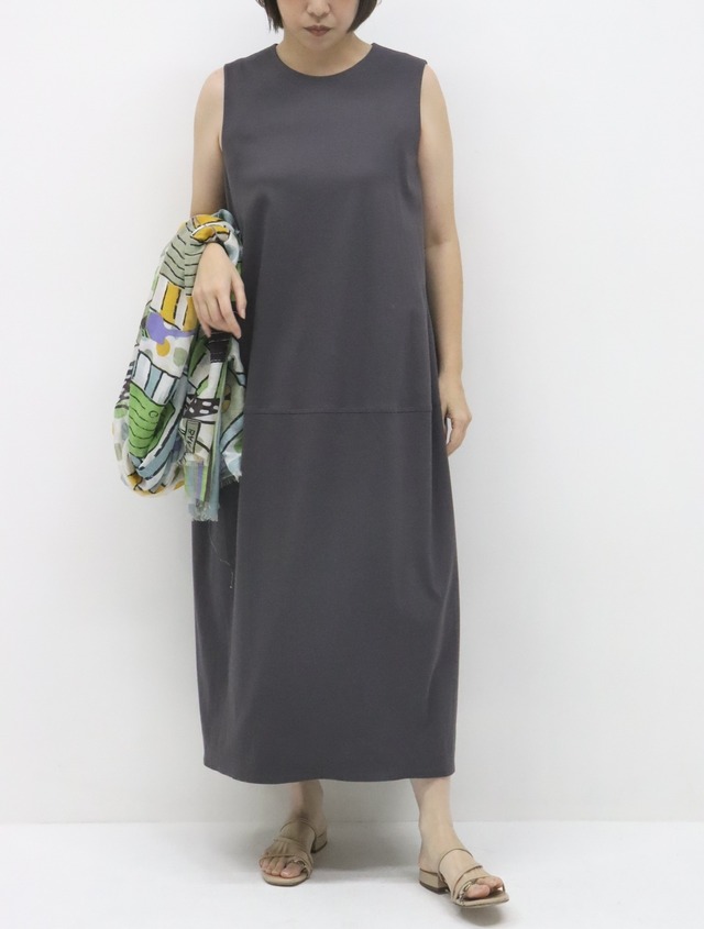 ZOCCONスムースジャージワンピース（ブラウン）