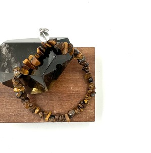 (00783)タイガーアイ　Tiger's eye　虎目石　虎眼石　パワーストーン　ストラップ　キーホルダー　3way用パーツ付き　スマホチャーム　細石　さざれ石
