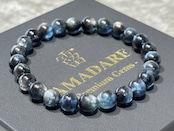 No.1939 ブラックスターアクアマリンブレスレット