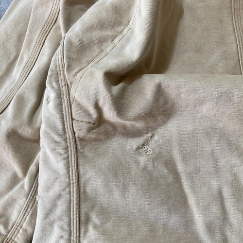 90s Carhartt 襤褸 ダック地 チョアコート ブランケット 無地 不明製 jacket 詳細写真17