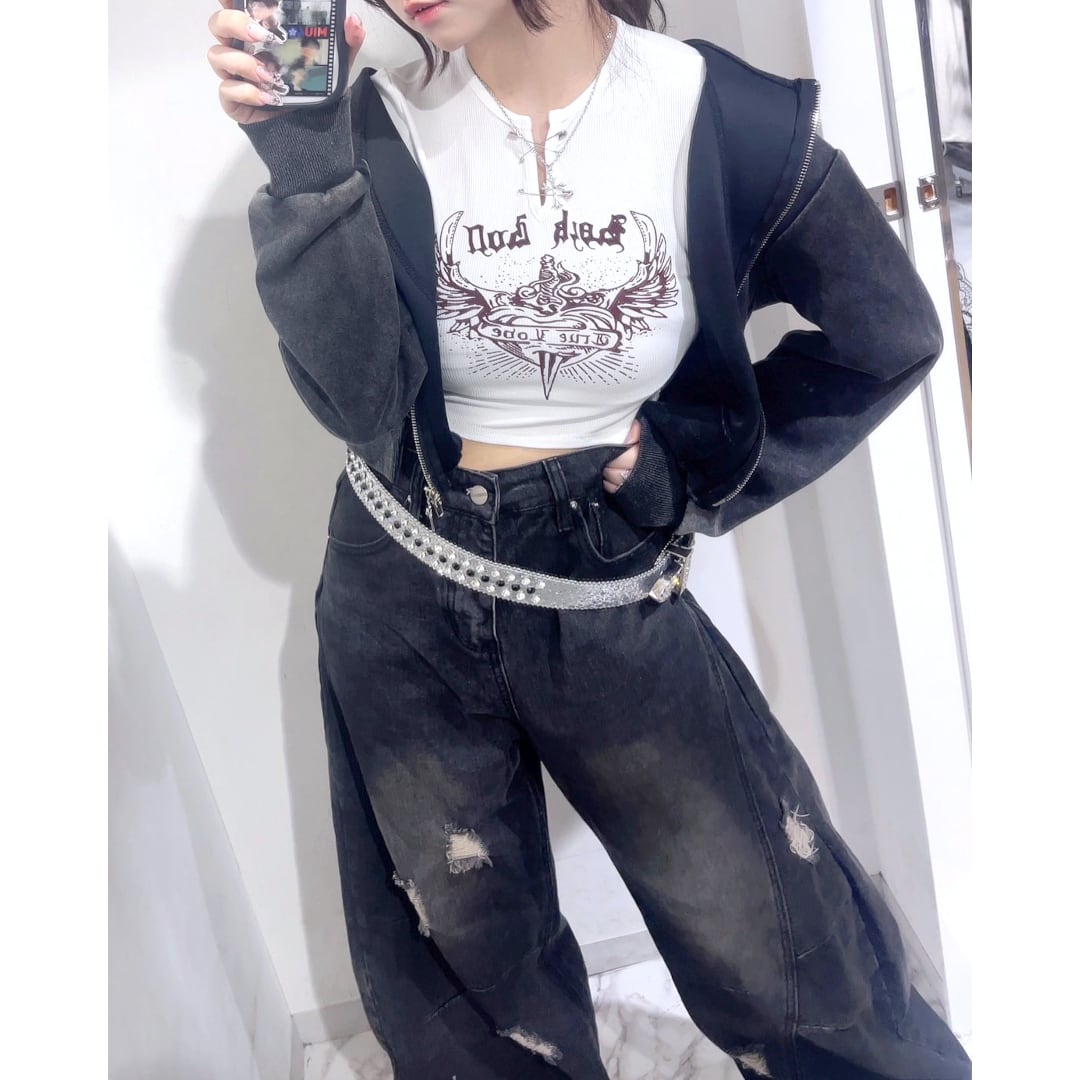 バレルバルーンワイドデニムパンツ | VOLCAN&APHRODITE